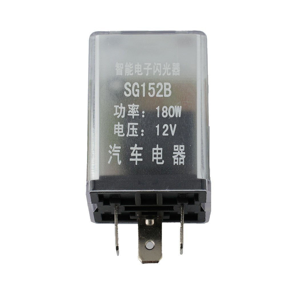 Flasher Relay 3Pin Blinker Clear DC 12V Dashboar Hole Dia 8mm LEDOpens in a new 