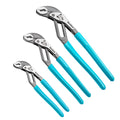 Duratech 3-piece 8" 10" 12" Water Pump Plier Set Quick-adjust Groove