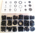 125pc Black Rubber Grommet and Hole Plugs