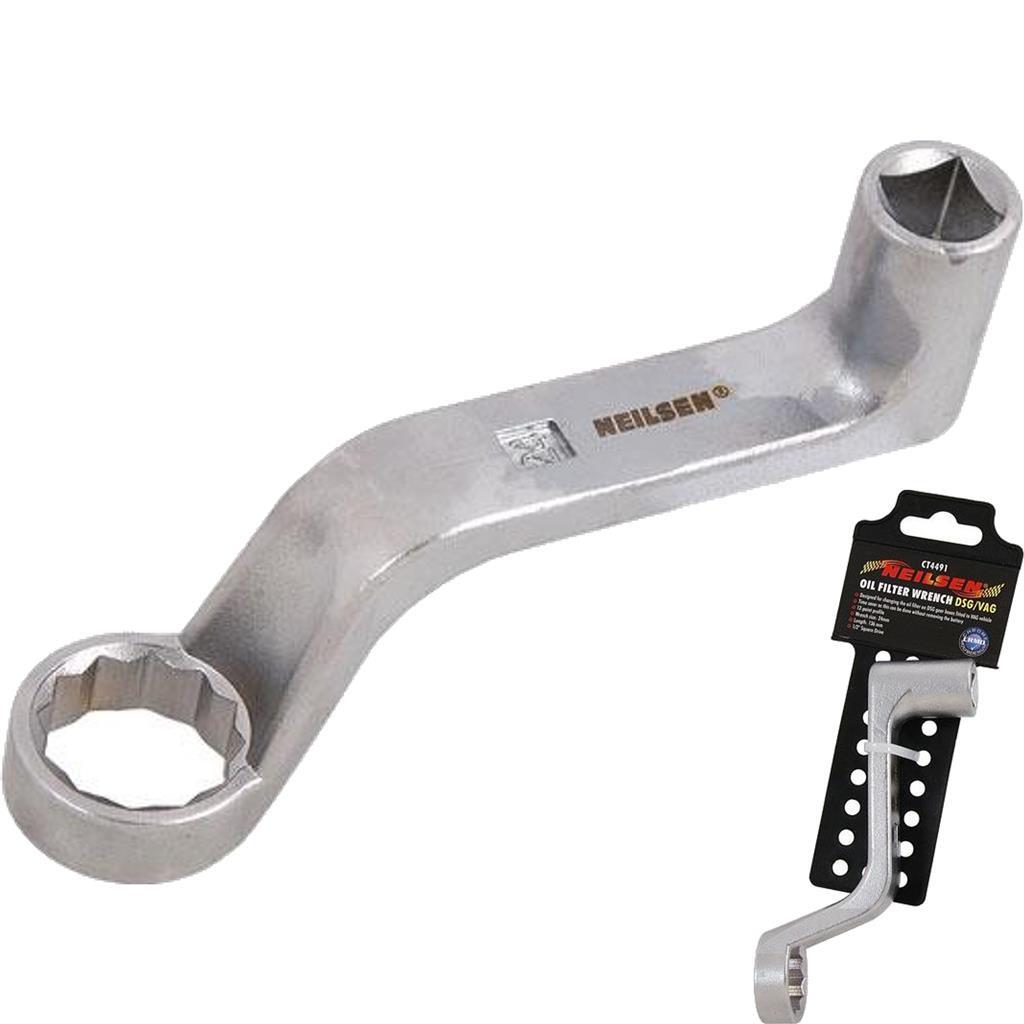Neilsen Oil Filter Wrench Spanner Socket Removing Filter 24mm 1/2" DSG VAG Opens