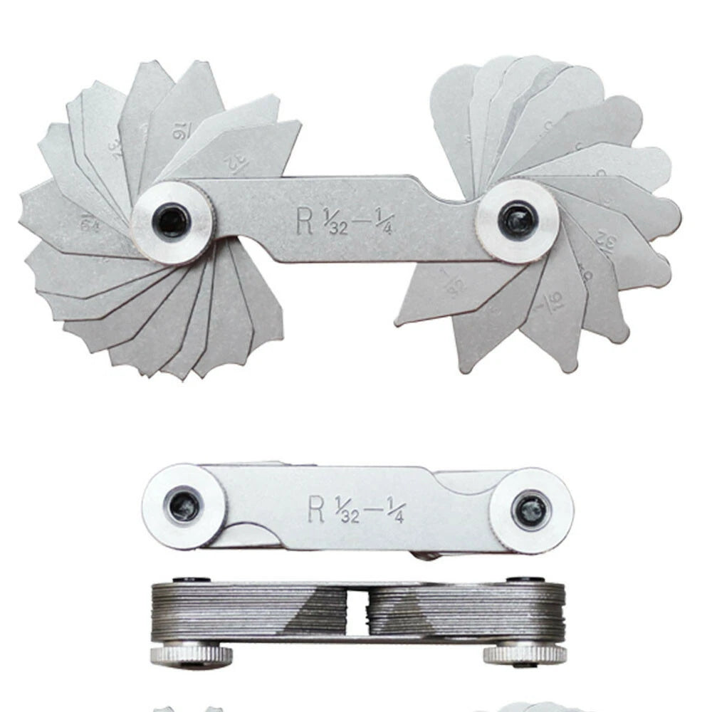New Radius Gage Gauge Set 1/32 Inch To 1/4 Inch By 64ths