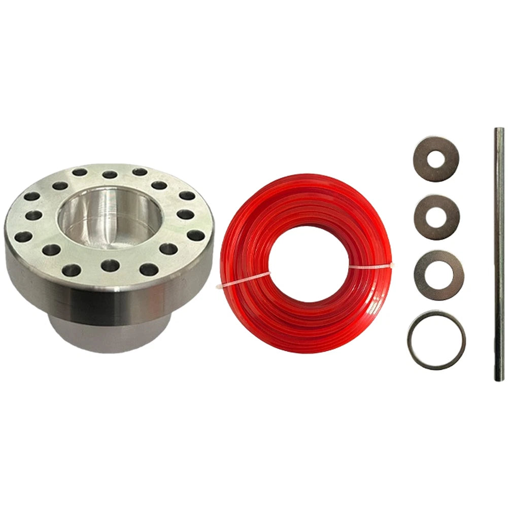 Multi Hole Aluminum Trimming Head With 30m Square Rope For Grass