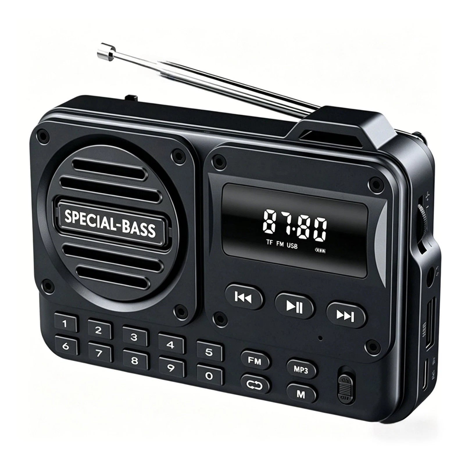 Bluetooth Speaker Portable Fm Radio Mp3 Player Usb Tf Card Digital