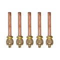 5 Pack Of Brass For Access Valves For Refrigeration And Air
