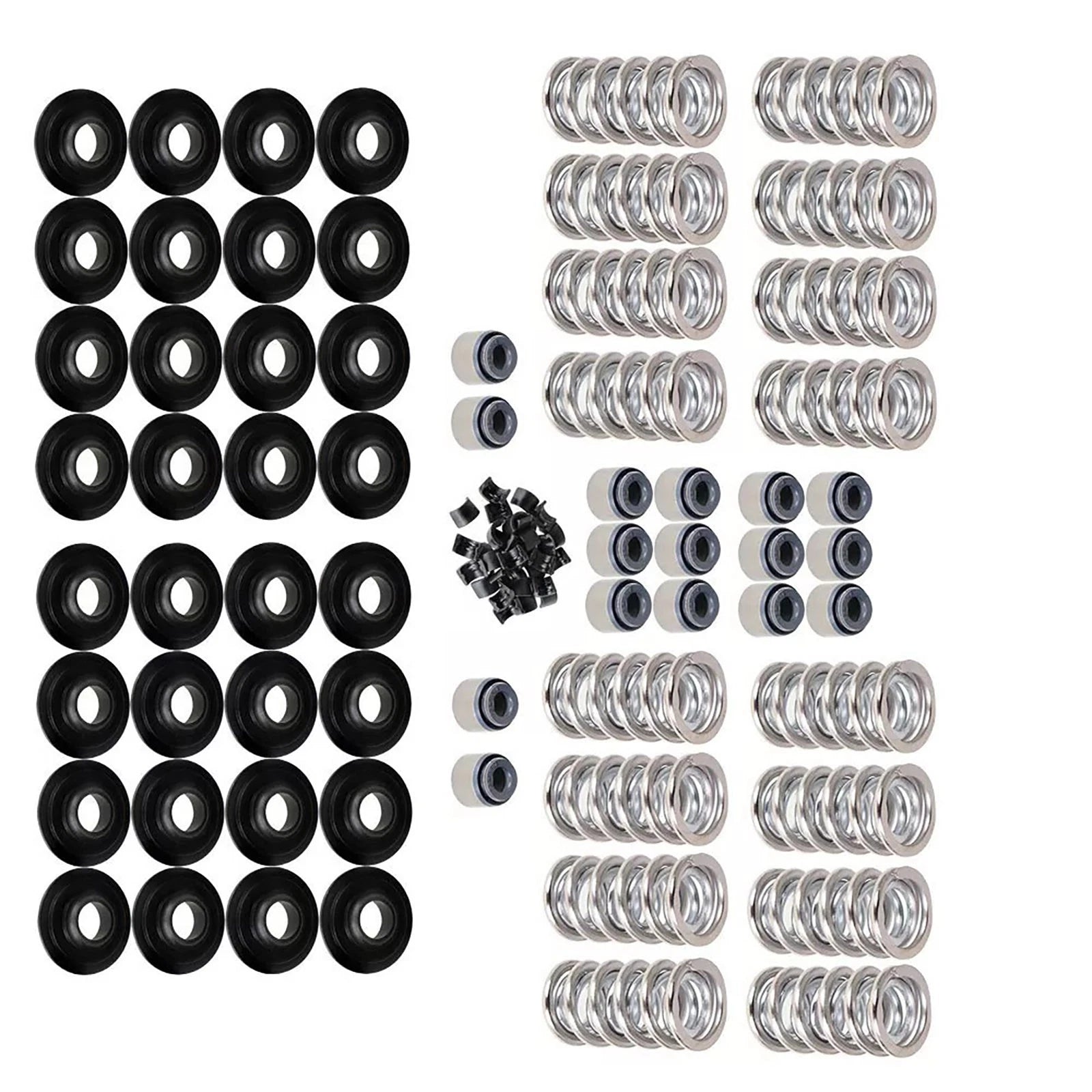 16set Dual Valve Spring Steel Retainers For Ls .660" 4.8 5.3 6.0