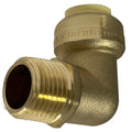 XFITTING 1/2" Push Fit x 1/2" Male NPT Threaded Elbow 1 Pack