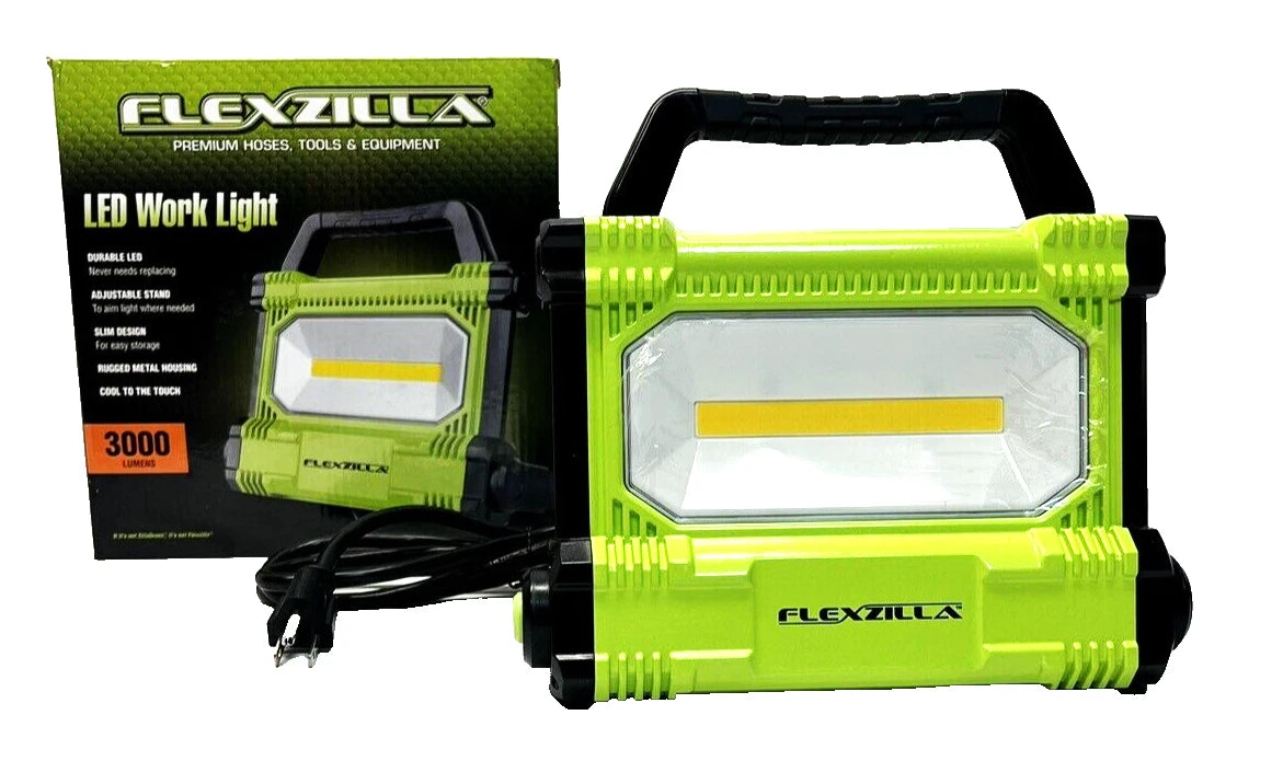 Flexzilla Led Worklight 3000 Lumens Shop Spot Flash Light W/6ft Cord