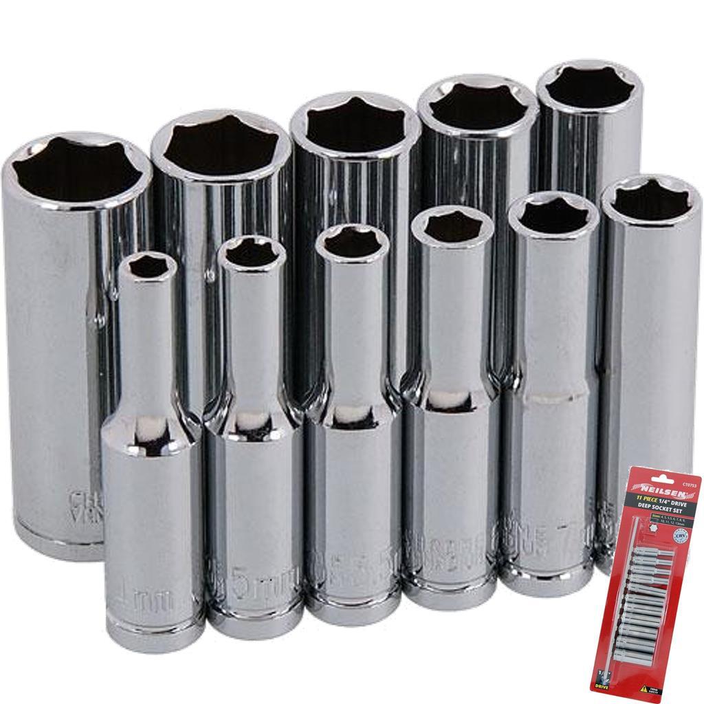 Neilsen 11pc Long Reach Deep Socket Set