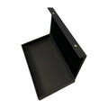 Black Leatherette Jewelry Case With Snap Lid Standard Size 1-1/2" Deep