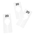 Hangers Retail Clothing 2" X 5" Rectangular Plastic Size 20 Dividers