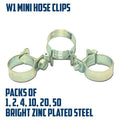 Mini Hose Fuel Clamps - Galvanized Steel Jubilee Style
