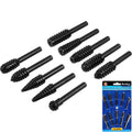 BlueSpot 10pc Rasp Rotary Drill Bits Set - 1/4" by BlueSpot