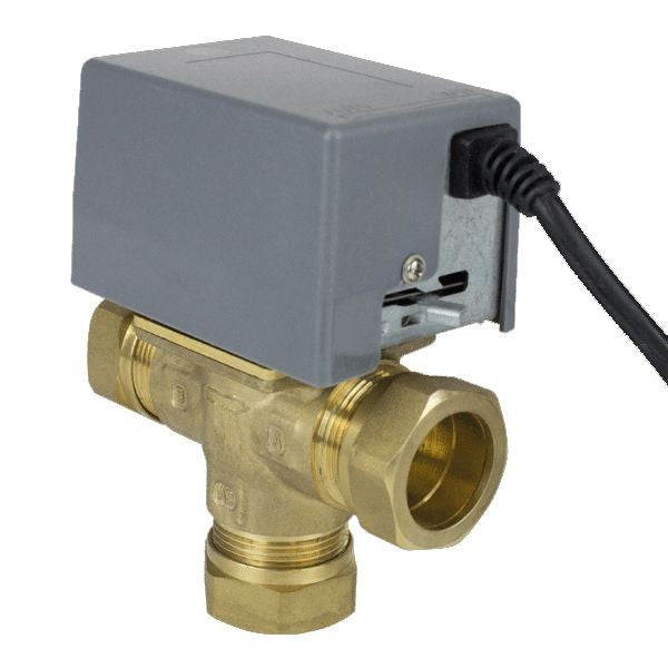Salus 28mm 3 Port Compression Valve
