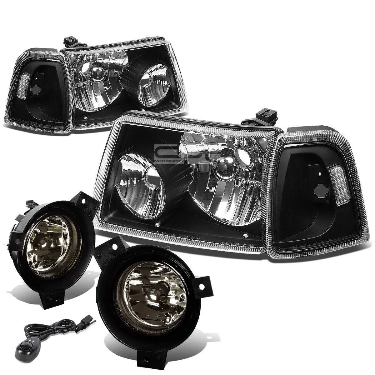Black Housing Headlight+clea<wbr/>r Corner | Built Supply Co