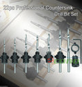22pc Tapered Drill Bit & Countersink Drill Bit w/ Colllar Stops 4 Woodworking
