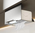 Compact Under Cabinet Paper Towel Holder Iron Gray White 24 15 14.5 Cm