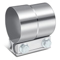2.5" Lap Joint Exhaust Band Clamp Muffler Pipe Sleeve Coupler