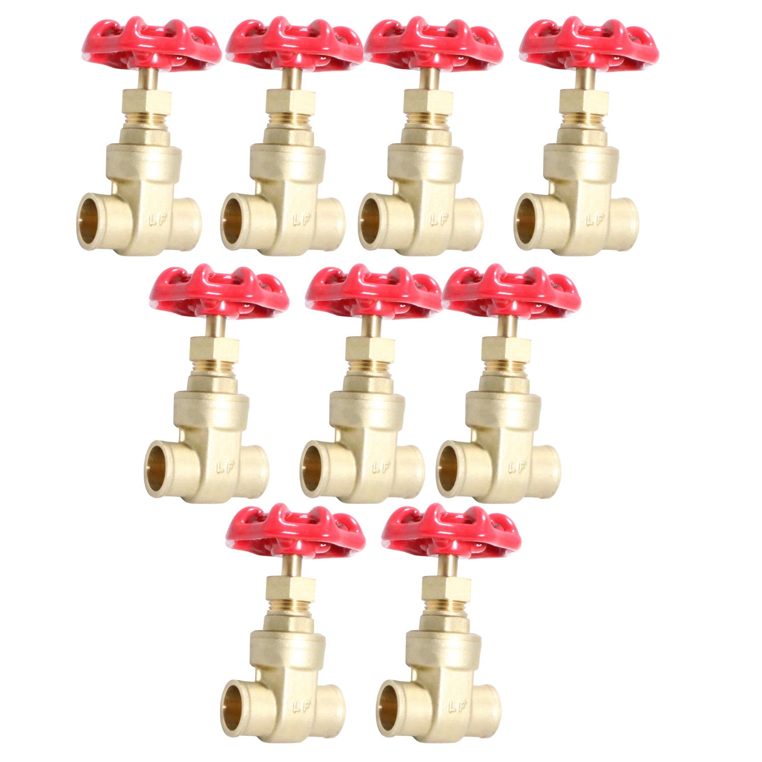 XFITTING 1/2" Sweat Gate Valve - 10 Pack