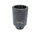 Us Pro 38mm Hub Nut Socket 1/2 Drive 12 Point Cr-mo Deep Impact Tool