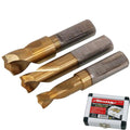 Neilsen 3pc Spot Weld Drill Bits Set - HSS Titanium Coated by Neilsen