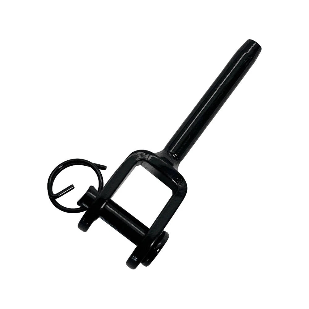 Black Oxide T316 Stainless Steel Hand Swage Jaw Stud For 1/8" Cable