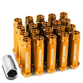 Open End M12x1.5 90mm Tall 25mm Od Orange Aluminum Jdm Lug
