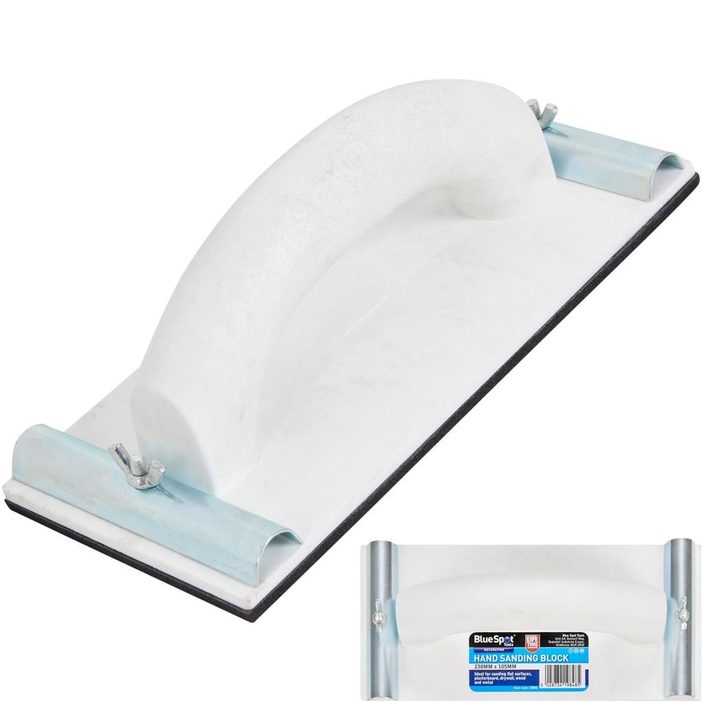 Bluespot Hand Sanding Block Plasterboard Sandpaper by Bluespot
