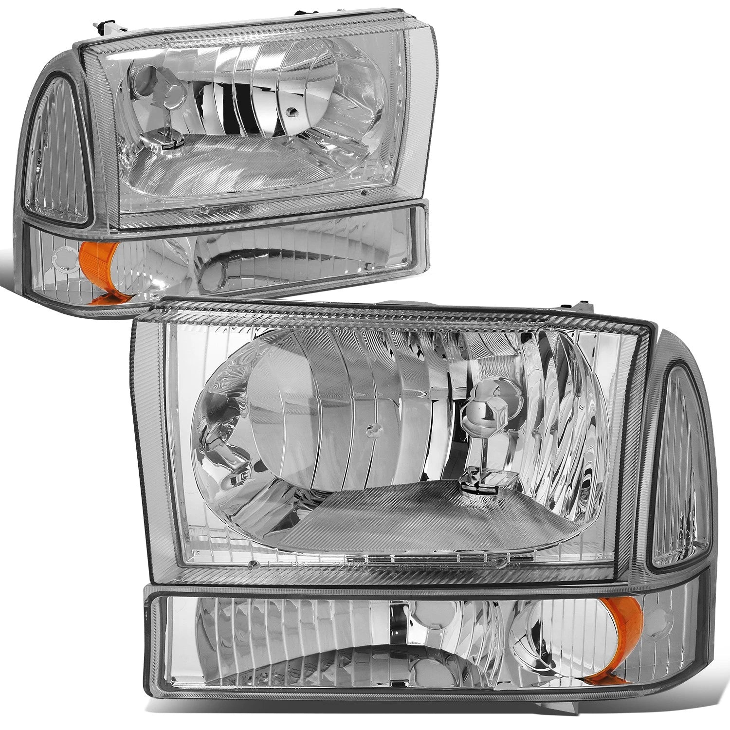 Fit 1999-2004 Ford Super Duty Pair Chrome Housing | Built Supply Co