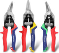 WORKPRO 3 Piece Aviation Tin Snips Set 8 Inch Metal Cutter by WORKPRO