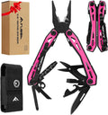 Flissa 16-in-1 Multi Tool Pliers Pink Self-locking Multipurpose