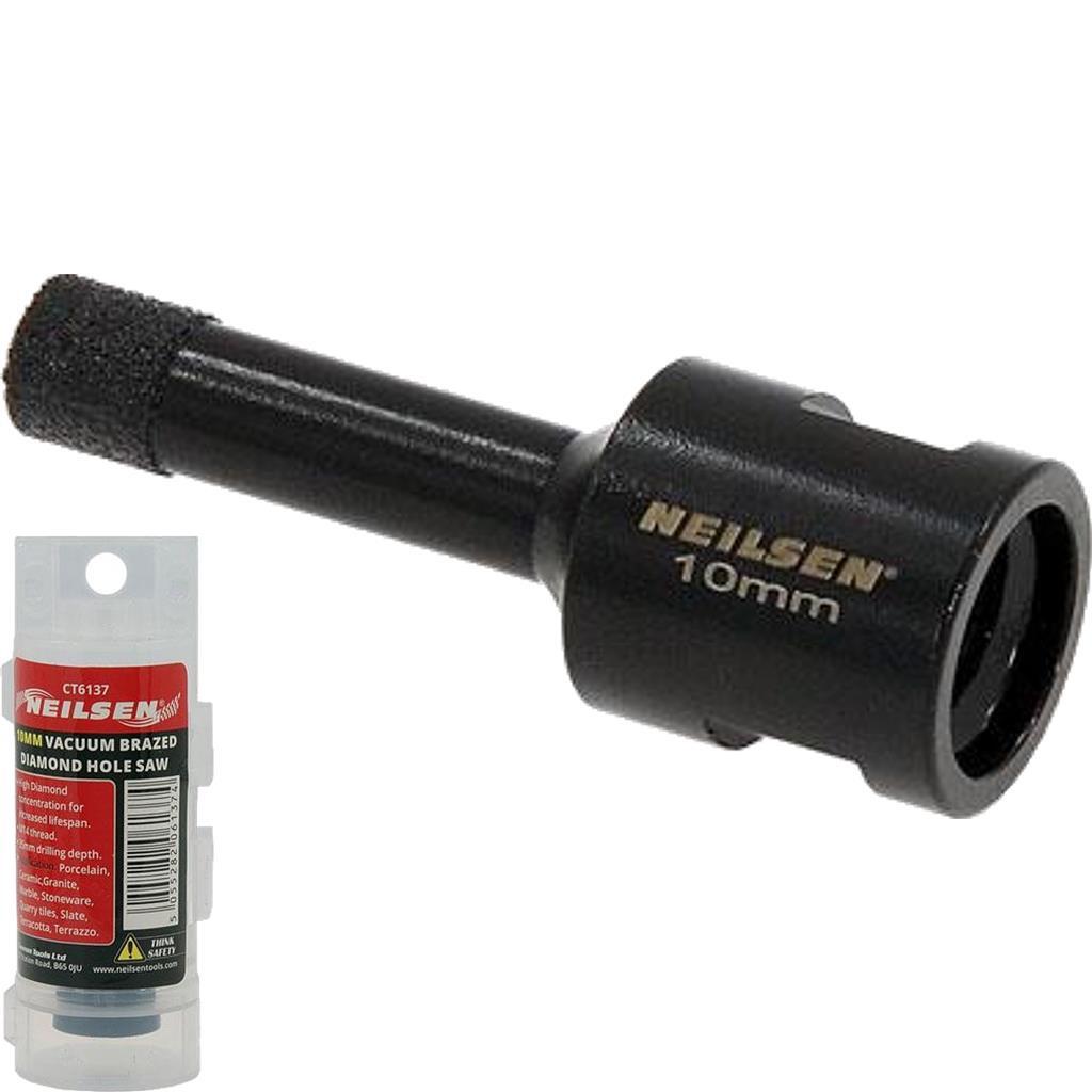 Neilsen 10mm Porcelain Tile Diamond Hole Saw by Neilsen
