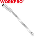 WORKPRO 14mm Magnetic Swivel Spark Plug Socket 12PT 3/8" Drive x 12"