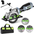 WORKPRO 5.8Amp 3500RPM Electric Circular Saw w/Parallel Guide Three