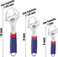WORKPRO 3pc Adjustable Wrench Set 6''–10'' by WORKPRO