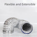Retractable Aluminum Foil For Exhaust Duct 80 100 110 150 200mm For
