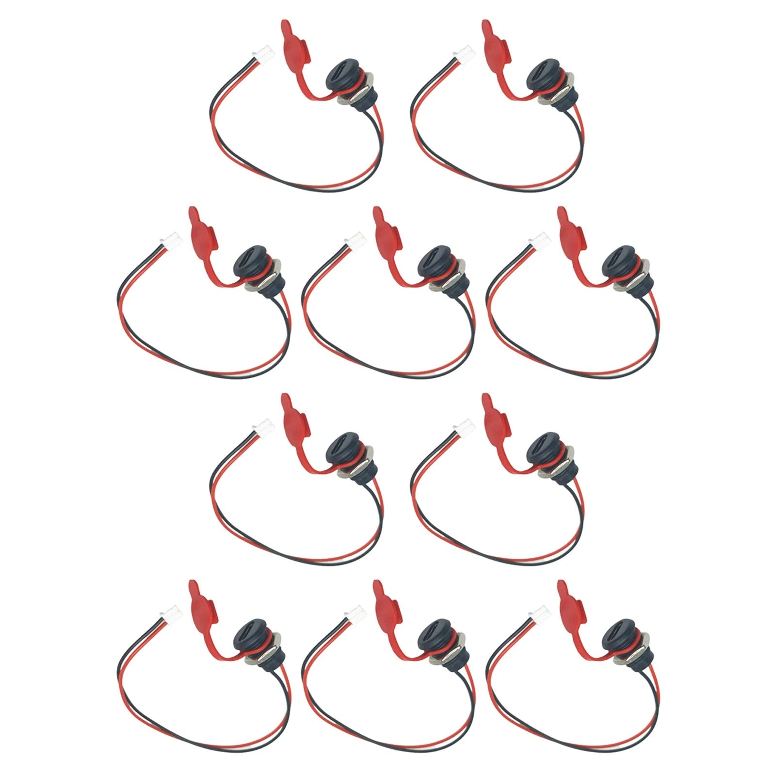 Usb Connector Type-c Waterproof With Nut Locking Female Charging Jack
