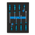 Capri Tools Kontour Screwdriver Set, 8-Piece with The Mechanics TrayOpens in a n