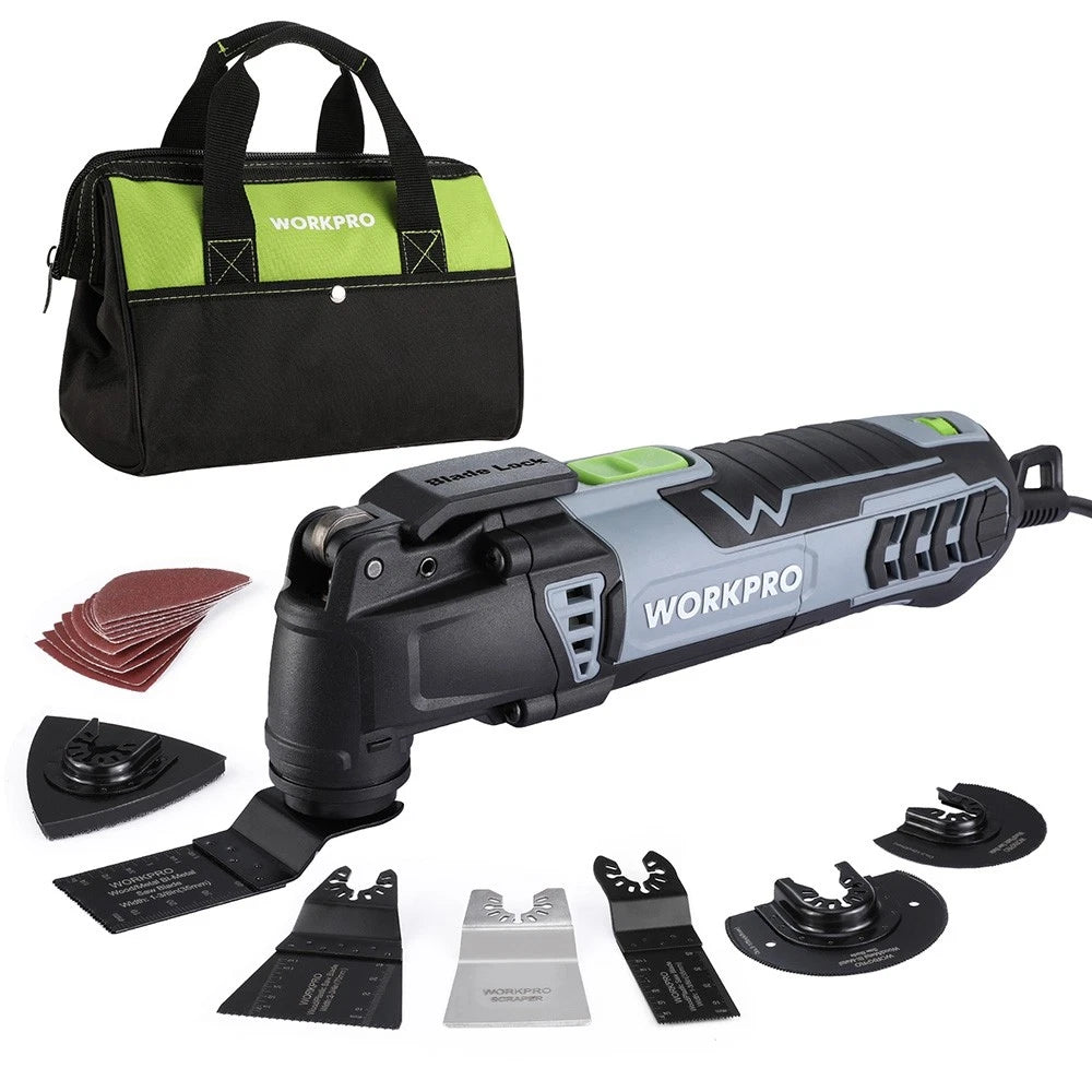 WORKPRO 3.0Amp Oscillating Multitool Saw Tool Set with Replaceable Saw Blade Set