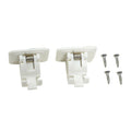 White 2xwall Mounted Fishing Rod Storage Clips Clamps Holder Rack