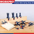 WORKPRO 16PC Spring Clamp Set Nylon Spring Clamp Set 6-1/2" 4-1/2"