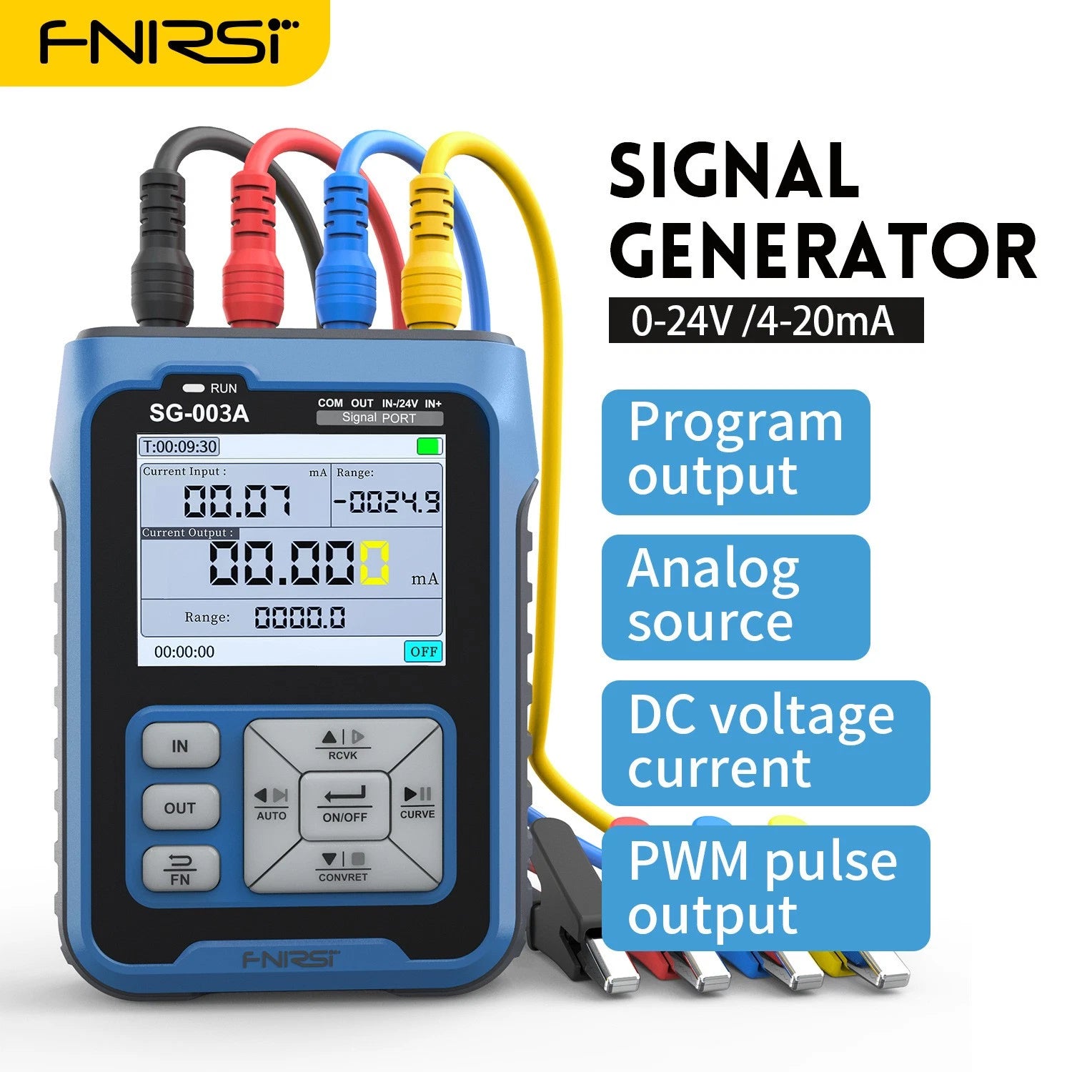 Fnirsi Sg-003a Current Voltage Simulator Tft 2.4"lcd Signal Generator