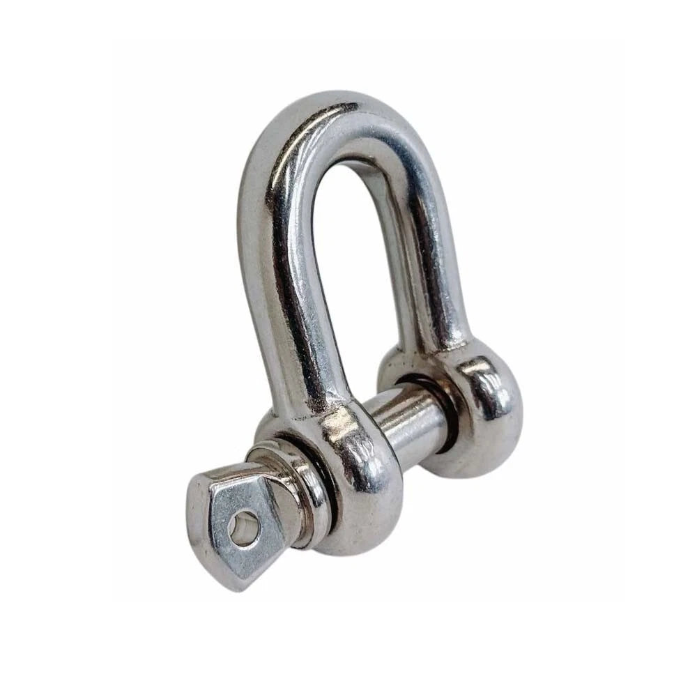 5/8" Screw Pin Chain Shackle 4,000 Lb Wll Forged Stainless Steel T316