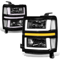 Fit 14-15 Chevrolet Silverado 1500 Black/clear | Built Supply Co