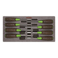 Vessel Non-slip Metric Nutdriver Set 5-14mm Wood Composite Grip 3808