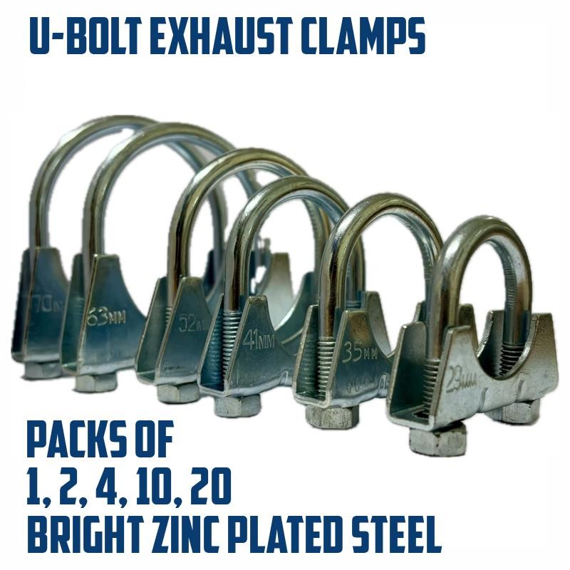 U Bolt Exhaust Clamps - Universal Heavy Duty Clips