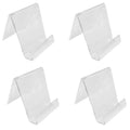 Set 4-1/2 In Height Clear Acrylic Book Clutch Bag Easel Holder Rack