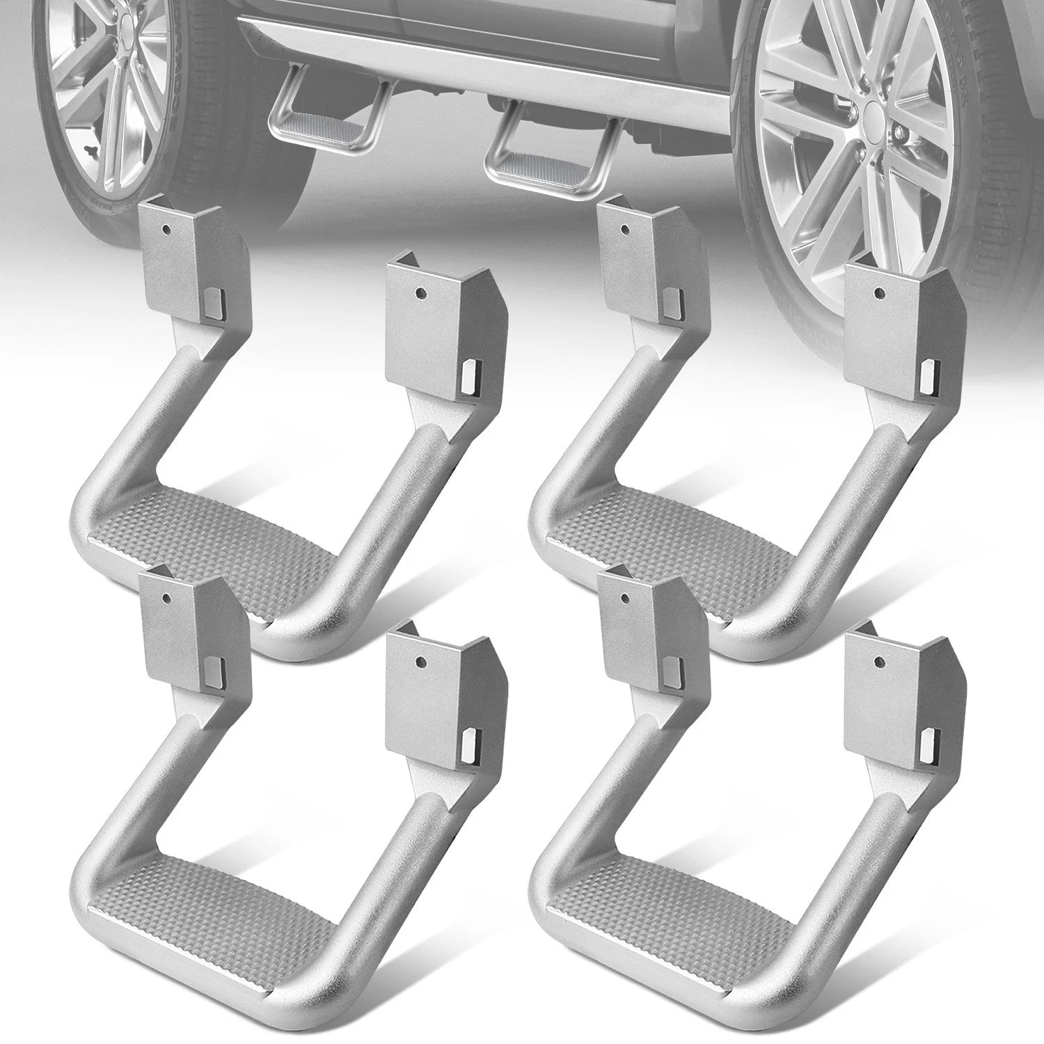 Fit Ford/chevy/gmc<wbr/>/dodge 4x Silver | Built Supply Co