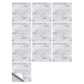 Pvc Wall Stickers 30cm By 30cm For Living Room Bathroom Kitchen