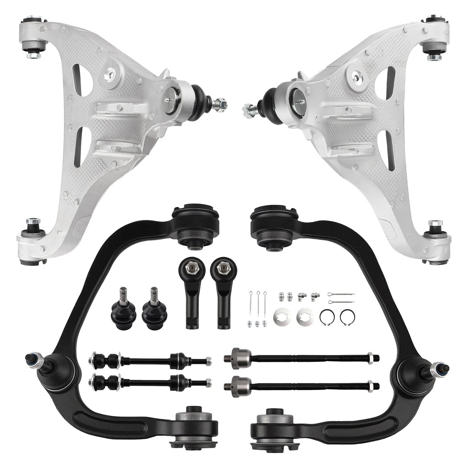 Front Lower Upper Control Arm Sway Bar Tie Rod For Ford F-150  Mark TL 2005-2008