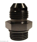 AN -4 (AN4 AN 04) to ORB-4 (7/16" UNF) Adapter With O-Ring Black
